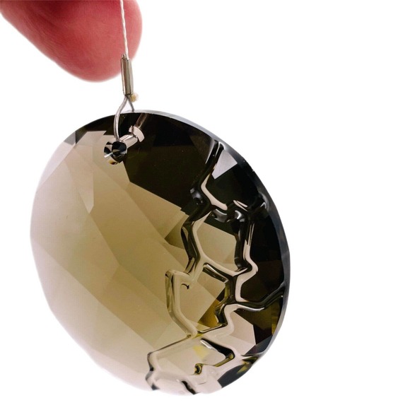 Swarovski 2010 SCS Amber Crystal Earth Ornament Suncatcher #A9100NR000156 w/ Box - Picture 3 of 11